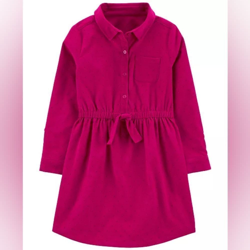 Carters Little Girl Corduroy Shirt-Dress Size 10